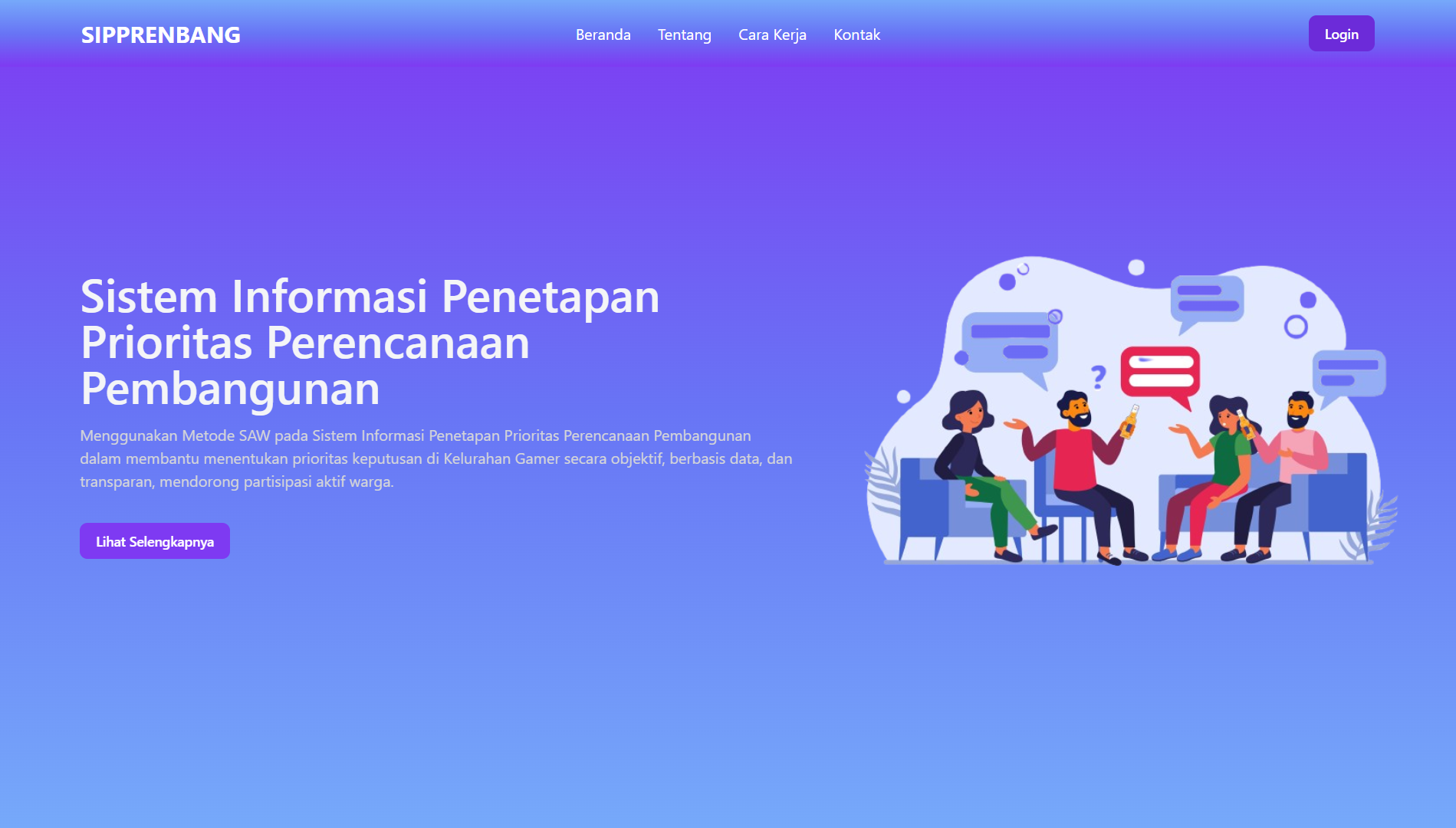 Sistem Penentuan Keputusan Rencana Pembangunan